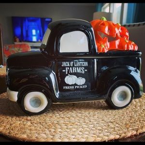 Mr. Halloween Pumpkin Truck Cookie Jar